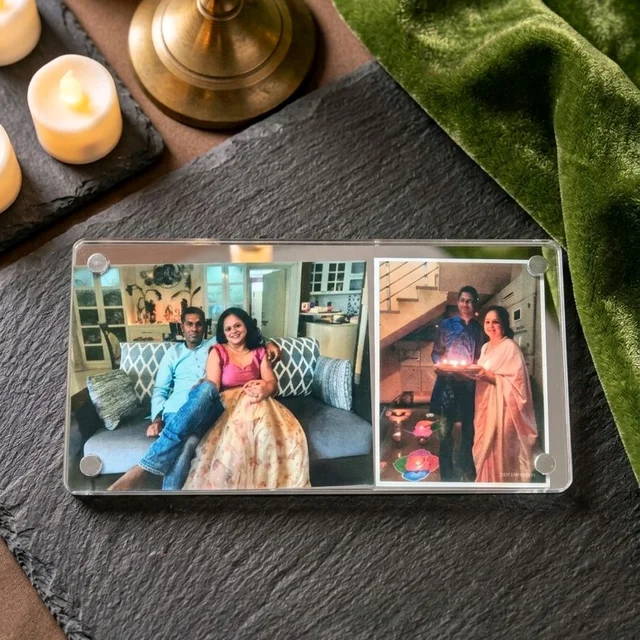 Acrylic Polaroid Fridge Magnet- Rectangle - 10