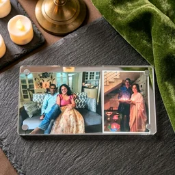 Acrylic Polaroid Fridge Magnet- Rectangle - 10