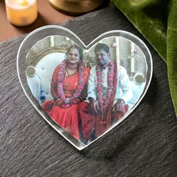 Acrylic Polaroid Fridge Magnet- Heart - 100
