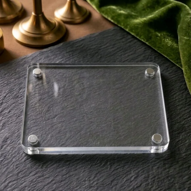 Acrylic Polaroid Fridge Magnet- Rectangle - 50 pieces