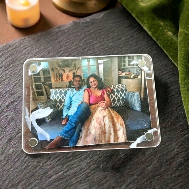 Acrylic Polaroid Fridge Magnet- Rectangle - 50 pieces