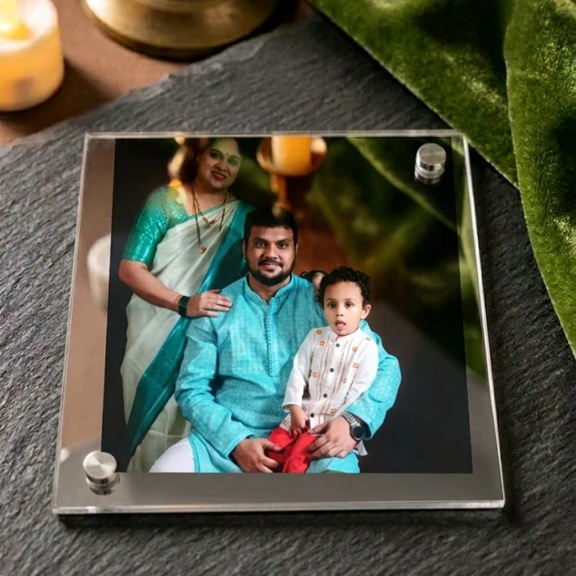 Acrylic Polaroid Fridge Magnet- Square - 5 pieces