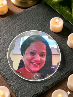 Acrylic Polaroid Fridge Magnet- Round - 10 pieces