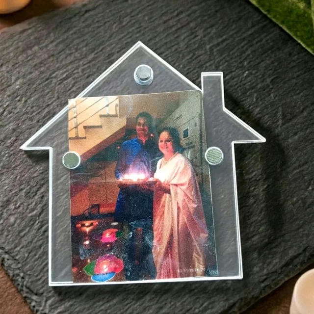 Acrylic Polaroid Fridge Magnet- Home - 10 pieces