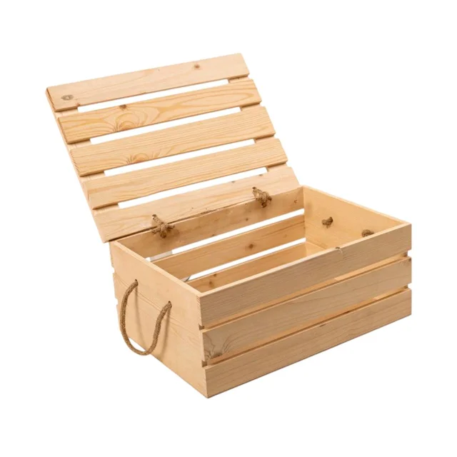 Pinewood Crate Box - 12 * 8.5 * 5.5 inches