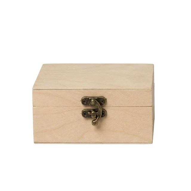 Square Wood Box - set of 6