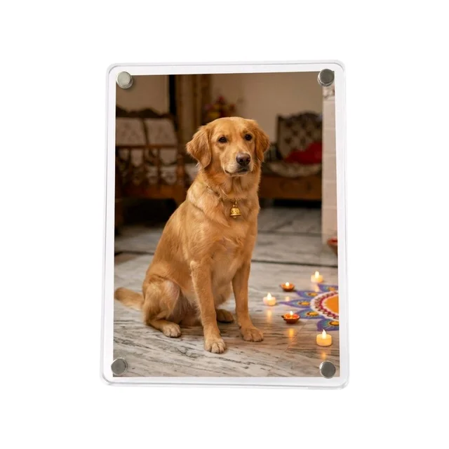 Acrylic Polaroid Fridge Magnet With Stand- Rectangle - 100 pieces