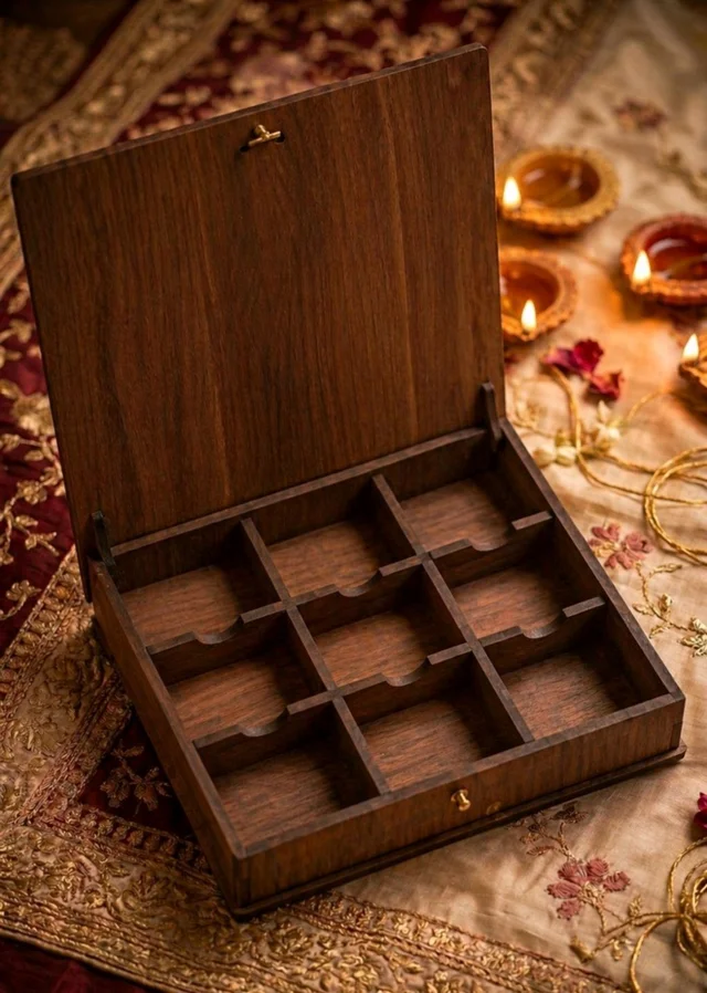 Chocolate box - 9 Cavity - Pre Lam Cavity Box / Gift Box - 50 pieces
