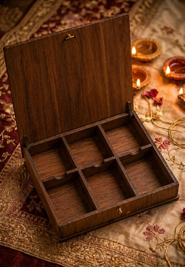 Chocolate box - 6 Cavity - Pre Lam Cavity Box / Gift Box - 25 pieces