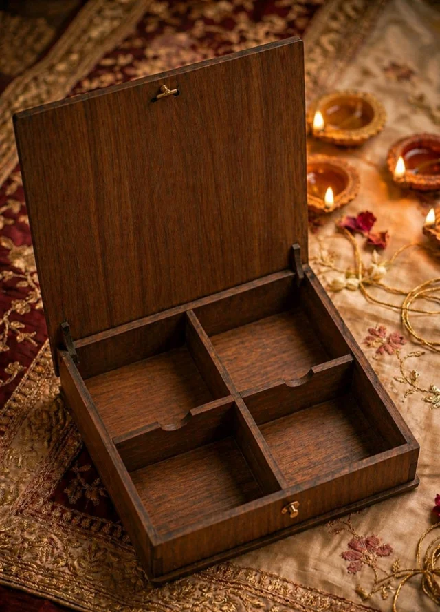 Chocolate box - 4 Cavity - Pre Lam Cavity Box / Gift Box - 50 pieces