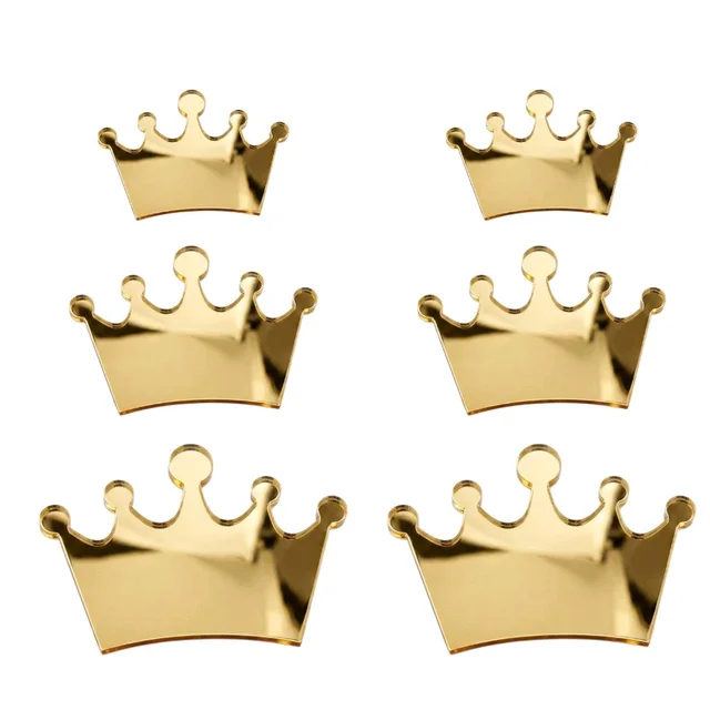 Crown Acrylic Cutouts - 45 Pieces