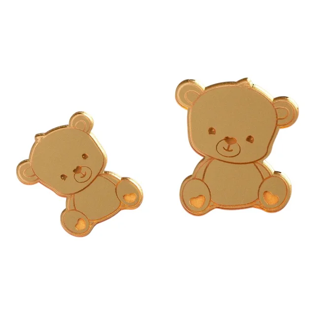 Teddy Bear Acrylic Cutouts - 45 Pieces