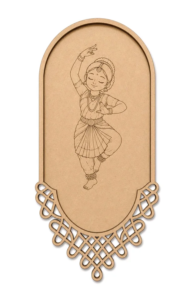 Kolam & Dance Theme Wall Hanging-set Of 4 - Veena