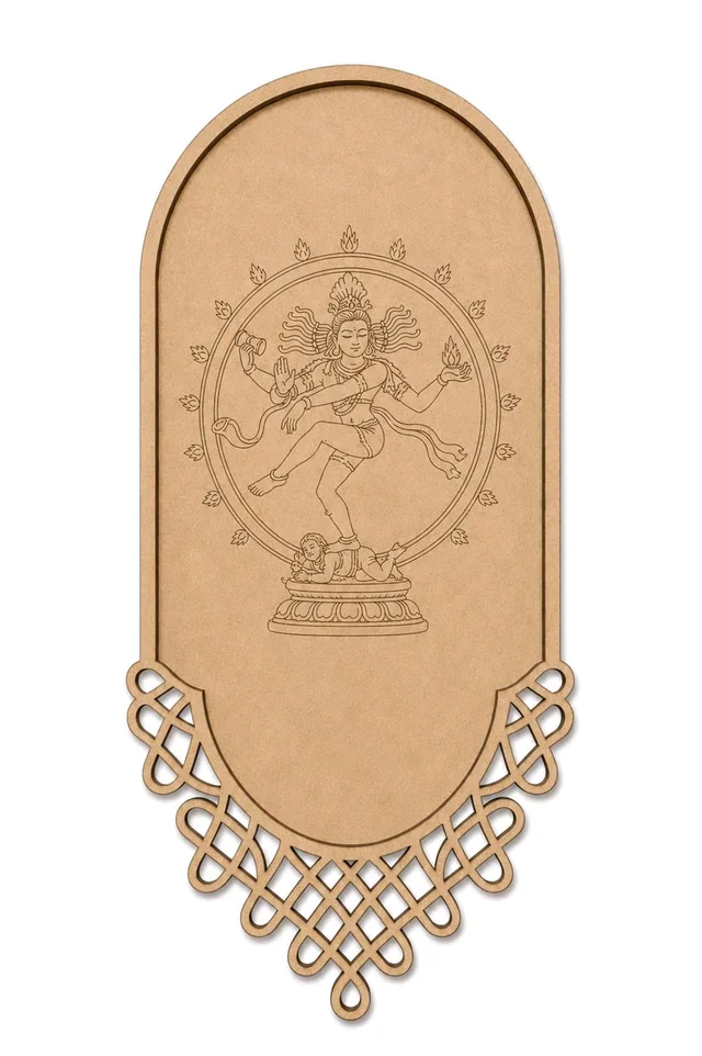 Kolam & Dance Theme Wall Hanging-set Of 4 - Nataraja