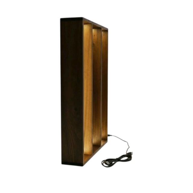 Teakwood LED 3 part Long Varmala Frame- Mdf Base - 24 * 18 * 2 inches