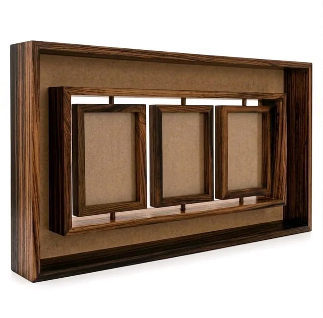 Teakwood Rotating Preservation Frame With MDF Base