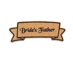 Christian Weddings Brooch Tags