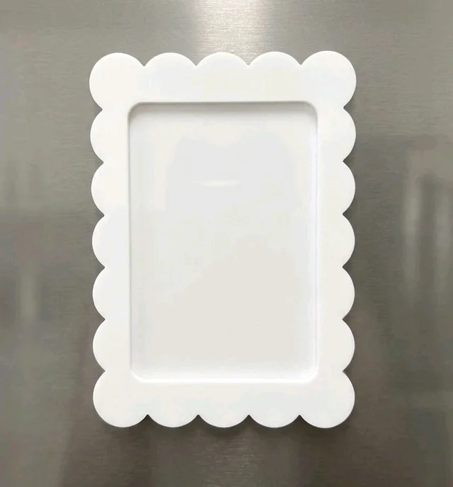 Scallop Photo Fridge Magnet- 3 Layers - 100 pieces