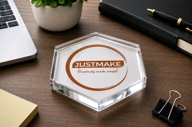 Acrylic Paper Weight - 20 mm, 25 pieces, round