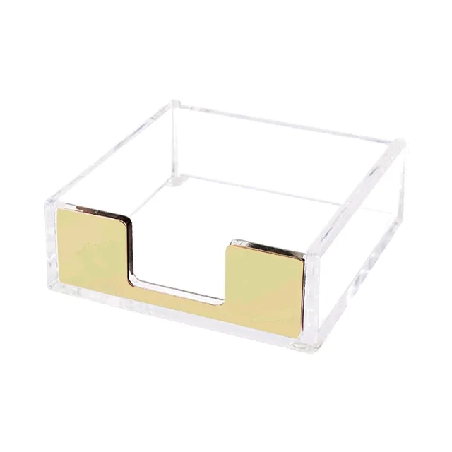 Acrylic Sticky Note Holder / Post Note Pad Holder - 10 pieces, without branding