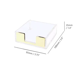 Acrylic Sticky Note Holder / Post Note Pad Holder - 10 pieces, without branding