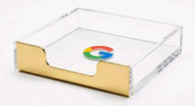 Acrylic Sticky Note Holder / Post Note Pad Holder - 10 pieces, without branding