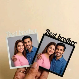 Double Layer Photo Frame Fridge Magnet Rakshabandan Special - White, 5 pieces, best mother