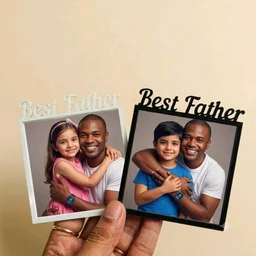 Double Layer Photo Frame Fridge Magnet Rakshabandan Special - black, 10 pieces, best friends