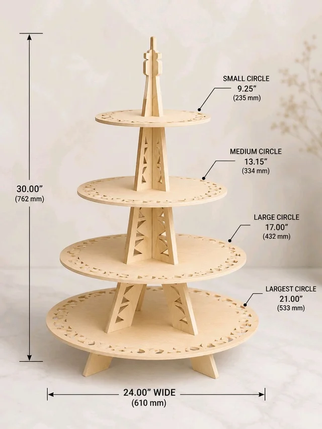 Eiffel Tower Cupcake Stand