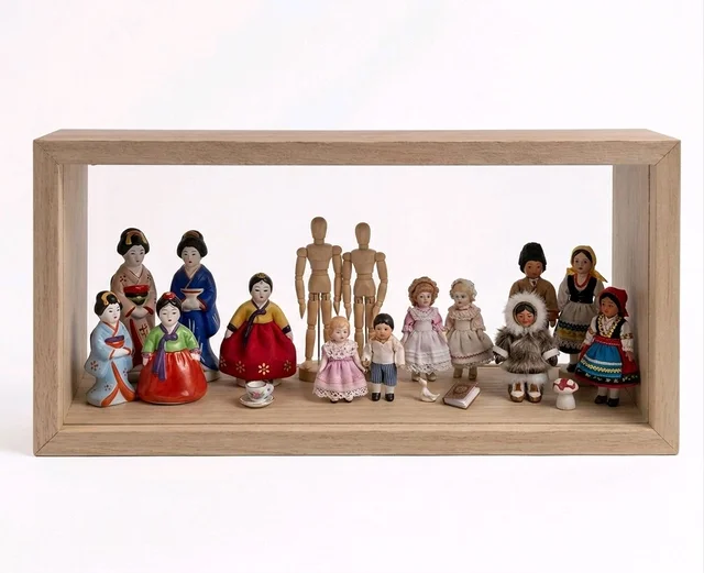 3D Display Pinewood Shadow Box - 6 * 3 * 2 inches