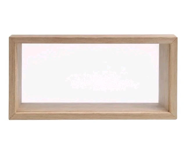 3D Display Pinewood Shadow Box - 6 * 3 * 2 inches