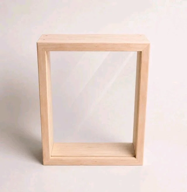 3D Display Shadow Box / Pinewood Dual Display Shadow Box