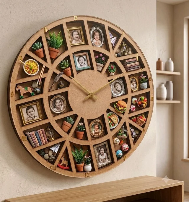Miniature Memories Clock Shadow Box