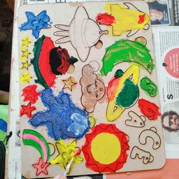 Space Theme DIY Kit with tempera colours - Peach