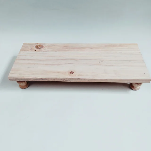 Pinewood Rectangle Chowki / Manai