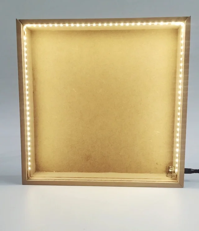 MDF LED Shadow Box Acrylic Lid - 16"/10"/2.5"