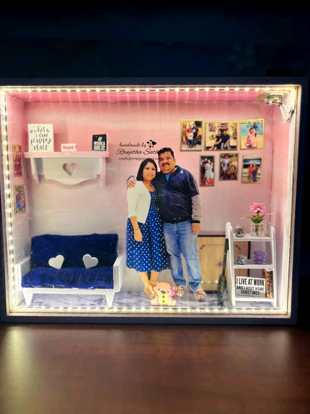 MDF LED Shadow Box Acrylic Lid - 16"/10"/2.5"