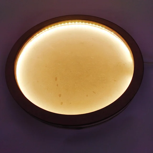 Round LED Shadow Box Moon Lamp For Resin - 20", Without Acrylic Cover, 27mm
