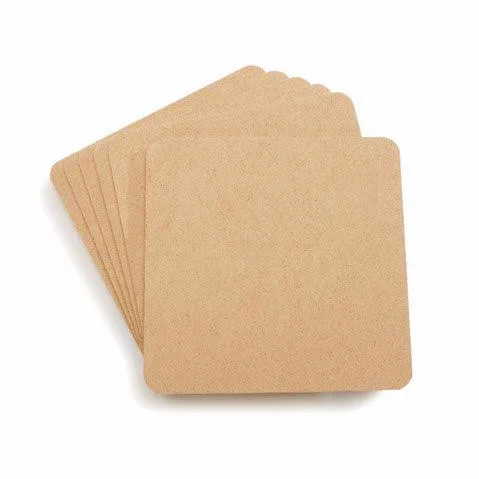 Square Coaster Rounded Corners - 6, 2.5mm