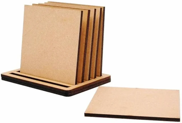 Square Coaster With Stand - 4mm