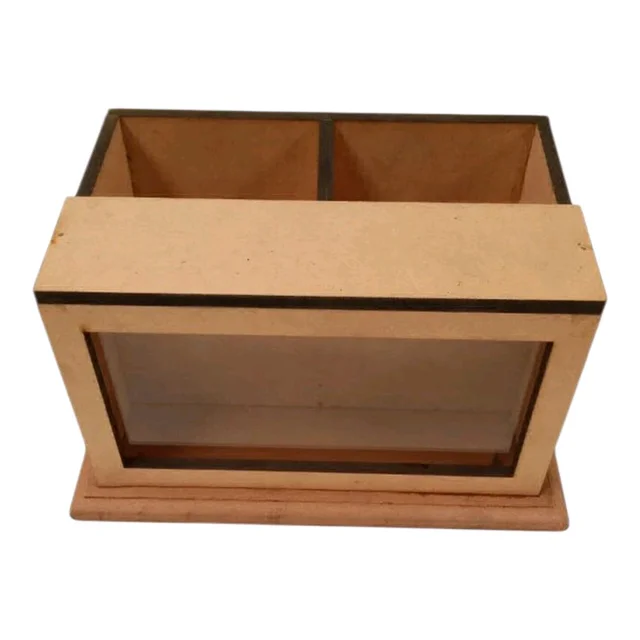 Shadow Box Pen Stand 2 Slots