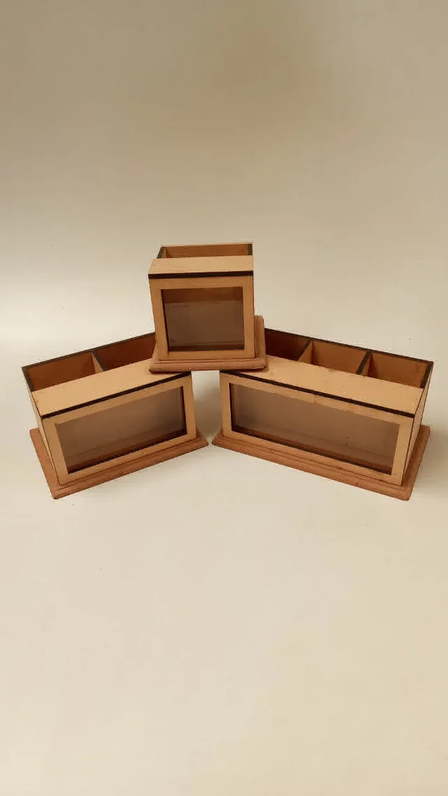 Shadow Box Pen Stand 2 Slots