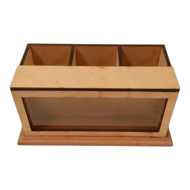 Shadow Box Pen Stand 3 Slots