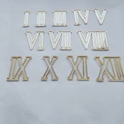 Double Layer Clock Number Roman - 1 Inch