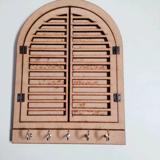 Vintage Jharokha Window Name Board And Key Holder
