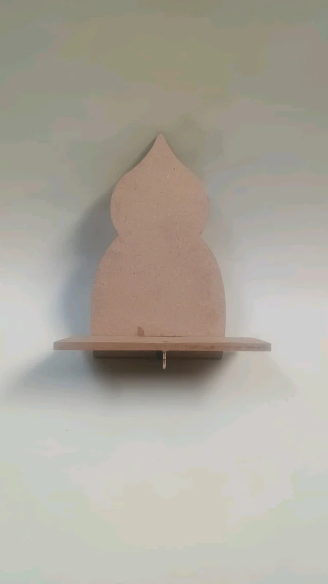 Jharokha Style Wall Floating Shelf Diya Stand - Pair