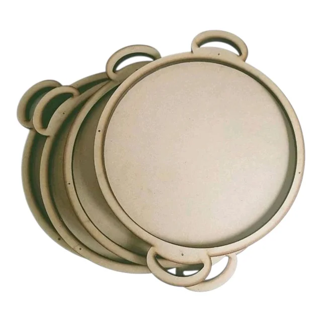 Round Tray With Handle