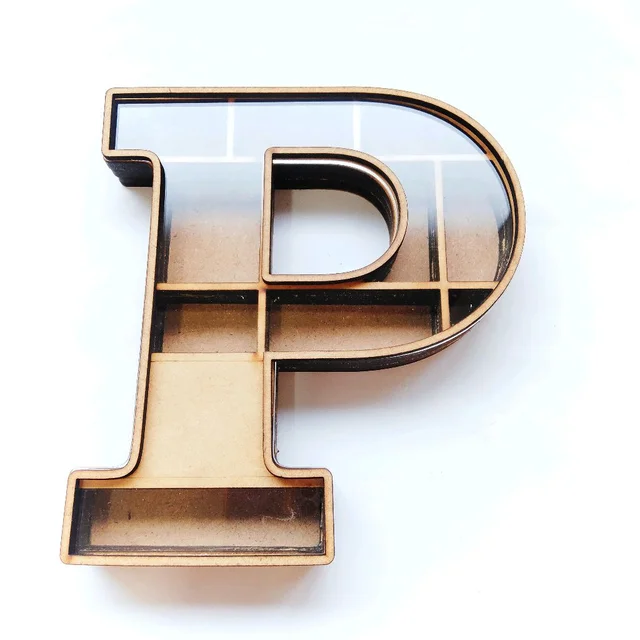 Miniature Alphabet Bookshelf - 8 Inch, P