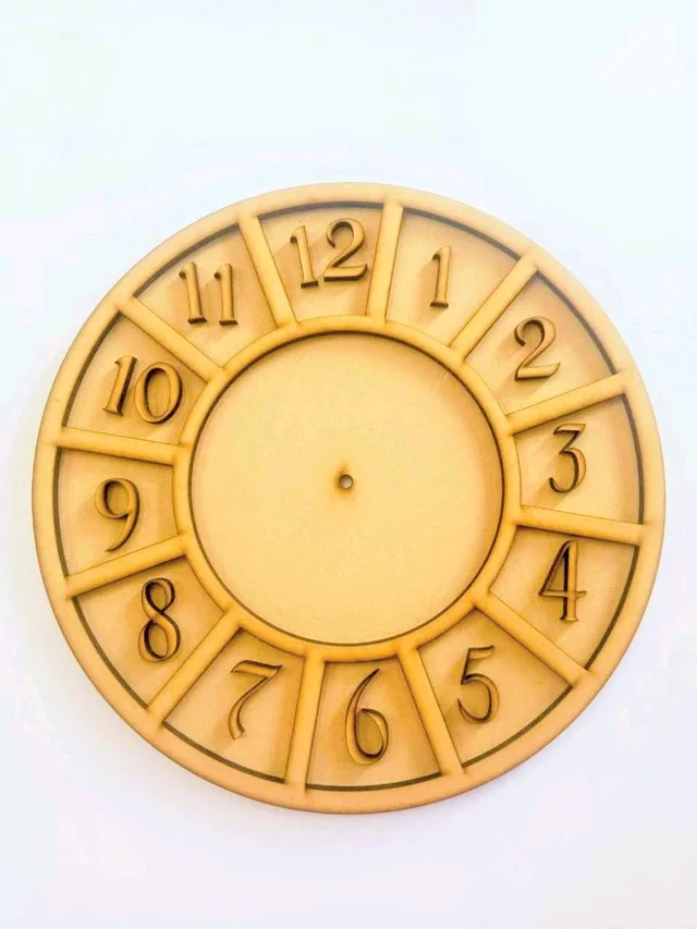 Double Layer Clock With Number