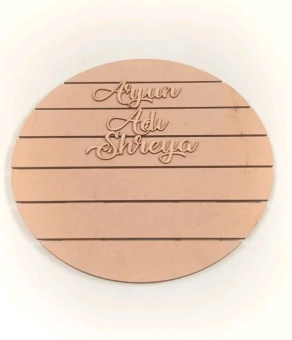 7 Strip round name board - 12 Inch